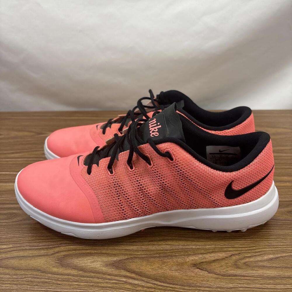Women’s Nike Lunarlon Hot Pink Grip Bottom Golf Shoes Size 8.5 US 819040-600 - Picture 2 of 10